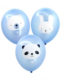 Ballonnen Baby Animals Blauw