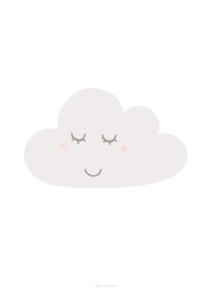 POSTER A4 SLEEPY CLOUD