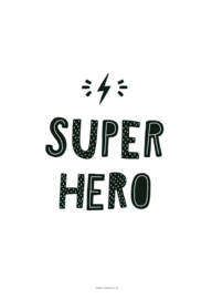 POSTER A4 SUPER HERO