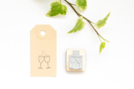 Stempel Champagne Proost Studio Maas