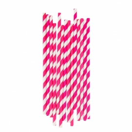Paper Straws - Pink