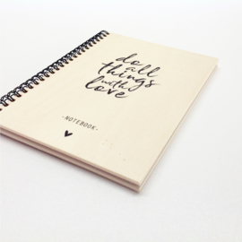 Office Notebook Wood - Do all things