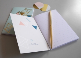 Gold notebook - mint