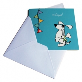Greeting Card - Whoops dog