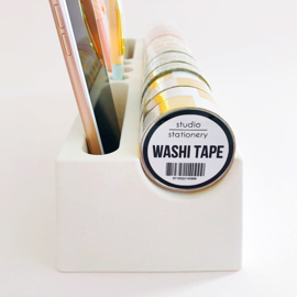 Desk organizer Washi white