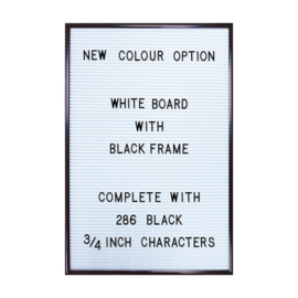 White Letter Board - including letters