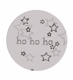 Stickers Ho Ho Ho zwart/wit