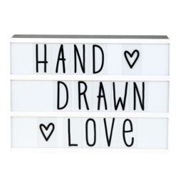 Letterset lightbox - Hand drawn