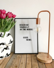 White Letter Board - including letters