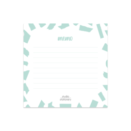 Mini Memo Mint Confetti