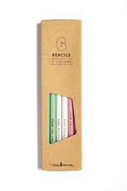 Pencil set gold foil