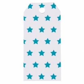 Gift tags - blauw ster