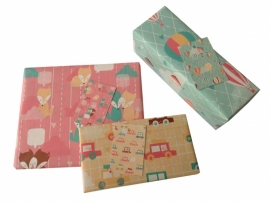 Pastel Wrapping Paper Cars