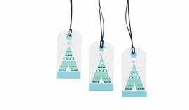 Paper Tags Sparkling Paper Tipi