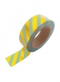 Washi Tape - Mint Gold Foil Stripe