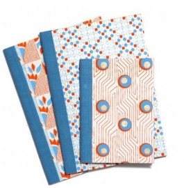 Notebook Blue Stripe & Dot