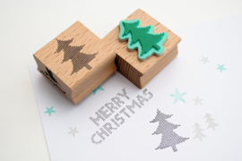 Stempel Kerstboom stippen