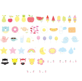 Letterset lightbox - Kawaii