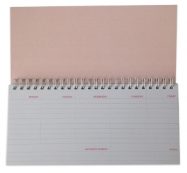 Weekly Planner - Roze