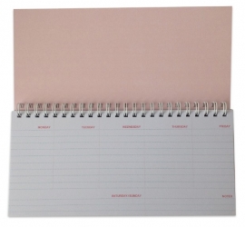 Weekly planner - pink