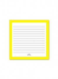 Notepad Square Yellow