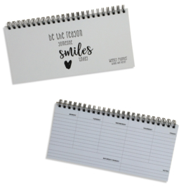 WEEKLY PLANNER small - SMILES