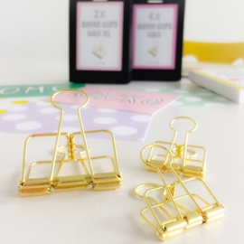 Binder clips Gold