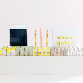 Desk organizer Washi white