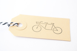 Stempel Tandem Fiets - Studio Maas