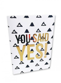 Greeting card You said yes