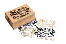 Stempel Merry Christmas Bird