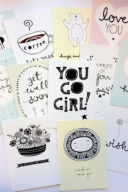 Sentiments Postcards