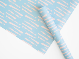 Inpakpapier Blue twist