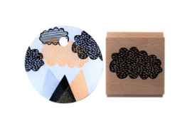 Stempel Wolk met stippen MH