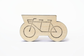 Stempel Tandem Fiets - Studio Maas