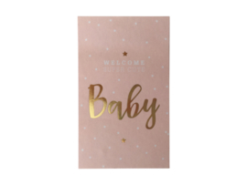 Stickers Baby Goudfolie Roze