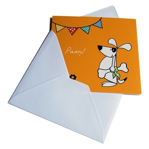 Greeting Card - Party Dog