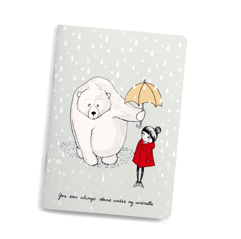 Notebook A6 "umbrella girl"