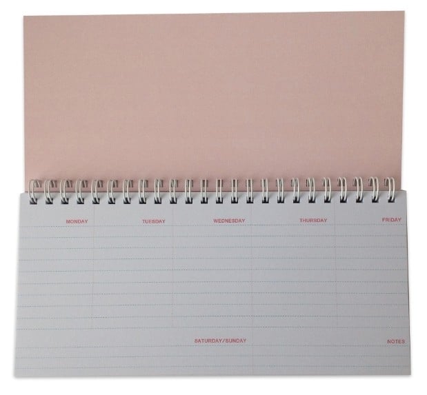 dik ik lees een boek envelop Weekly Planner - Roze | Planners en agenda's | Winkel van Papier