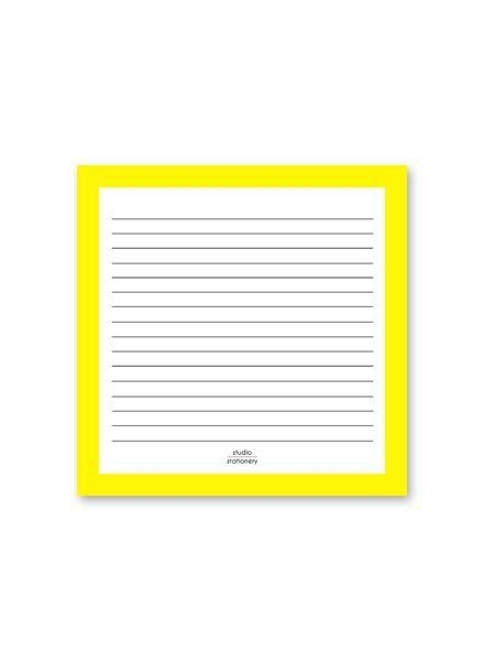 Notepad Square Yellow