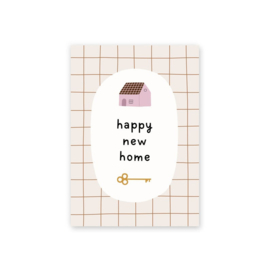 Leonie van der Laan postkaart Happy new home