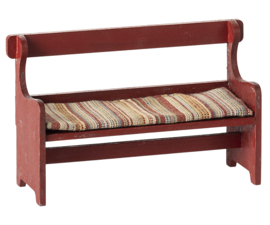 Maileg  Bench, Mouse - Red Pre-order