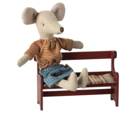 Maileg  Bench, Mouse - Red Pre-order