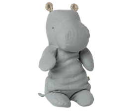 Maileg nijlpaard knuffel blauwgrijs medium