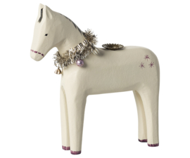 Maileg Wooden candle holder, Small horse Pre-order