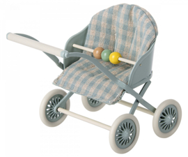 Maileg  Kinderwagen, Baby muisjes - Mint