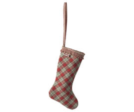 Maileg Stocking ornament, Checker - Red Pre-order