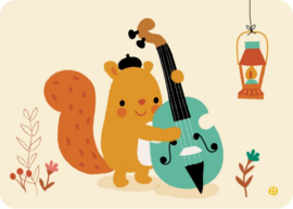 Bora Postkaart Double bass squirrell