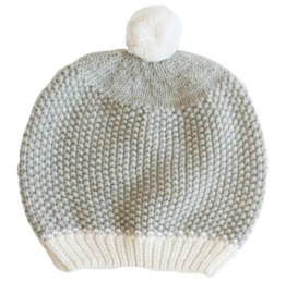 Alimrose BABY HAT POM POM - GREY