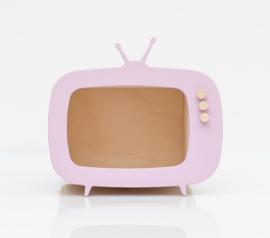 Up Warsaw mini tv box “teevee” pink - mini TV kastje roze